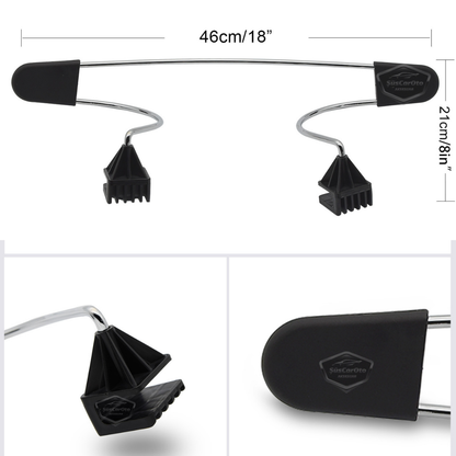 Percha para ropa trasera de asiento de coche, percha para chaqueta, metal cromado, percha interior de coche, percha antideslizante ONP183