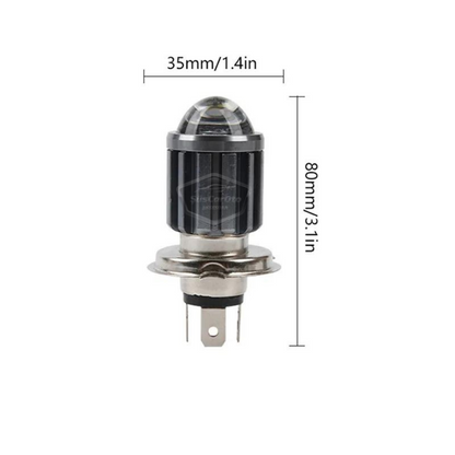 Automóvil Vehículo Motocicleta Lente Faro Bombilla Led Faro Bicolor Amarillo-Blanco CSP Lámpara Led Perforadora Difusora Luz Alta-Baja 1 Unidad H4
