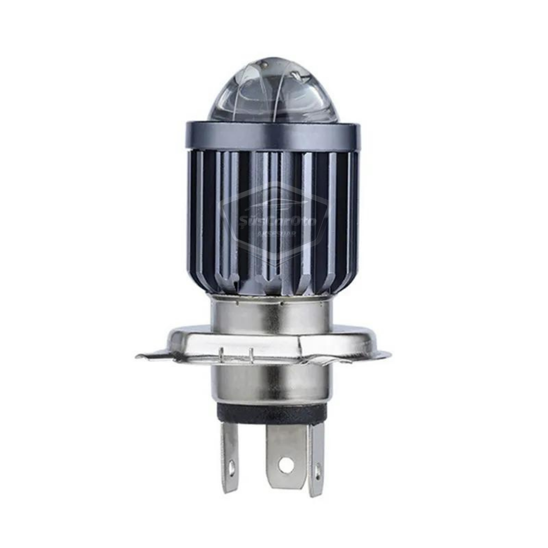Automóvil Vehículo Motocicleta Lente Faro Bombilla Led Faro Bicolor Amarillo-Blanco CSP Lámpara Led Perforadora Difusora Luz Alta-Baja 1 Unidad H4