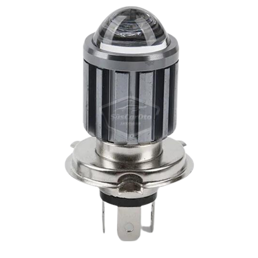 Automóvil Vehículo Motocicleta Lente Faro Bombilla Led Faro Bicolor Amarillo-Blanco CSP Lámpara Led Perforadora Difusora Luz Alta-Baja 1 Unidad H4