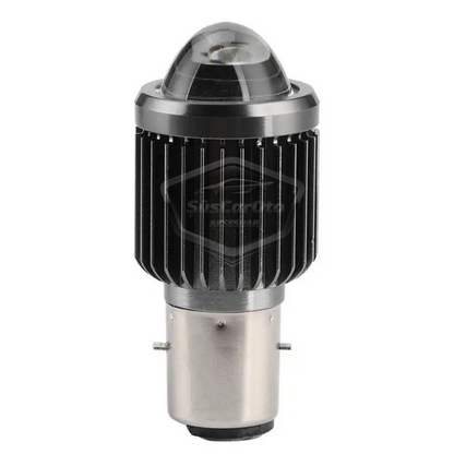 Bombilla de faro con lente para coche, motocicleta, LED, doble color, amarillo-blanco, CSP, lámpara LED, proyector perforador S2, luz alta y baja, 1 unidad, BA20D H6