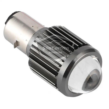 Bombilla de faro con lente para coche, motocicleta, LED, doble color, amarillo-blanco, CSP, lámpara LED, proyector perforador S2, luz alta y baja, 1 unidad, BA20D H6