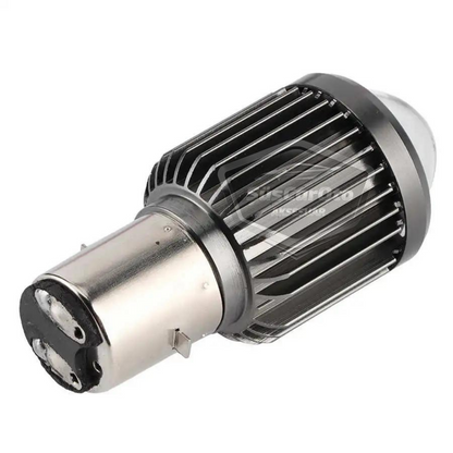 Bombilla de faro con lente para coche, motocicleta, LED, doble color, amarillo-blanco, CSP, lámpara LED, proyector perforador S2, luz alta y baja, 1 unidad, BA20D H6