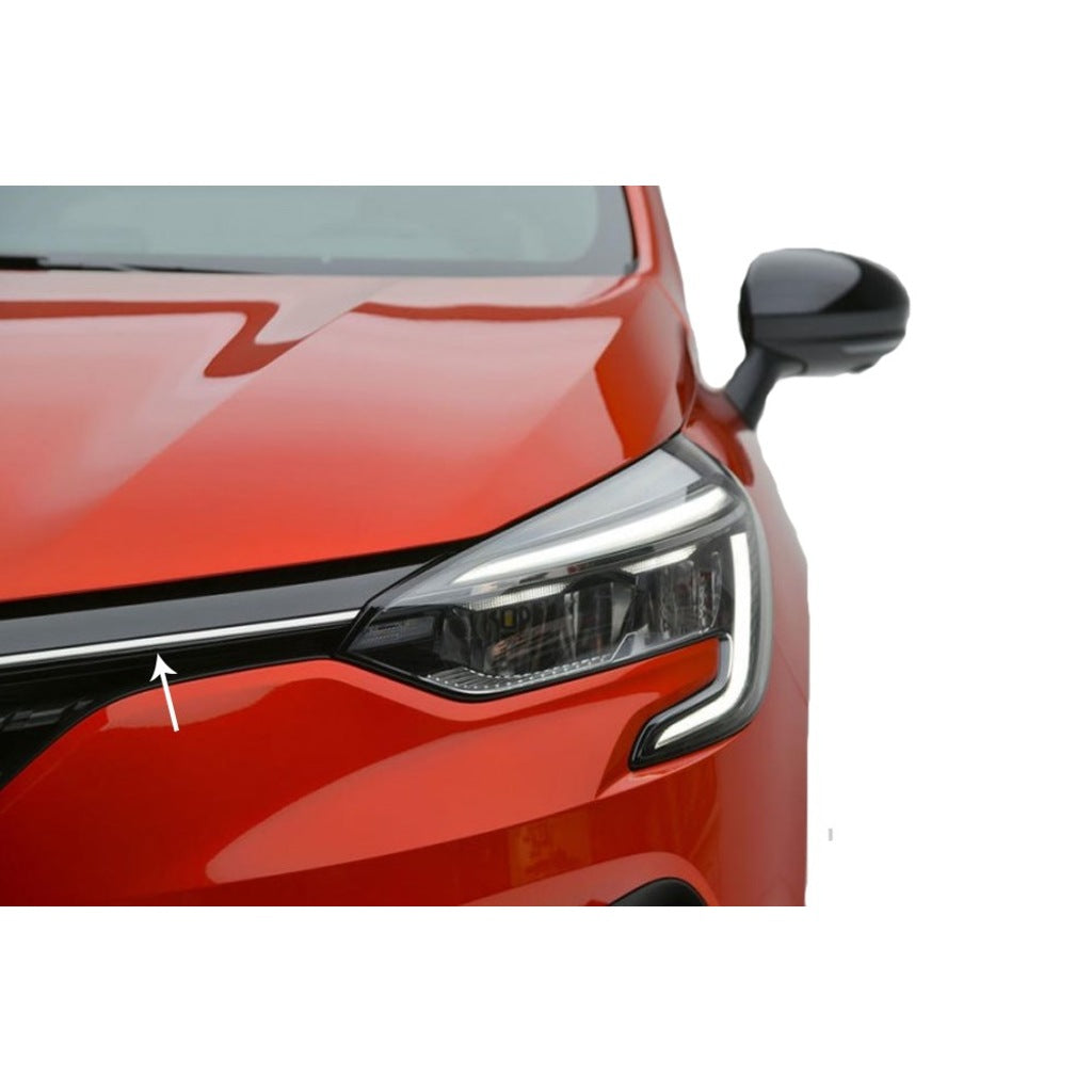 Renault Clio 5 Cromo para Parrilla Delantera Superior 2 Piezas 2019 y superior