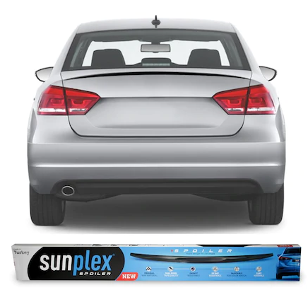 SUNPLEX Spoiler de maletero para Volkswagen Passat B7 / B8 / B8.5 Piano Black