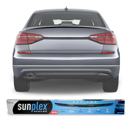 SUNPLEX Spoiler de maletero para Volkswagen Passat B7 / B8 / B8.5 Piano Black