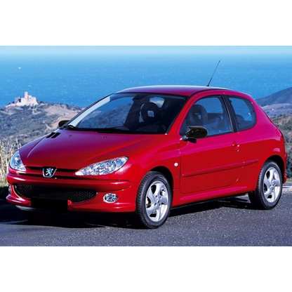 Peugeot 206 1998-2012 Tapa de Espejo Batmóvil Negro Piano Plástico ABS