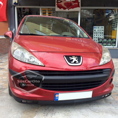 Peugeot 207 2006-2014 Compatible Universal Laguna Lip Flexible Alerón Delantero 2 Piezas Bajo Parachoques Dil Karlık Spoiler Delantero