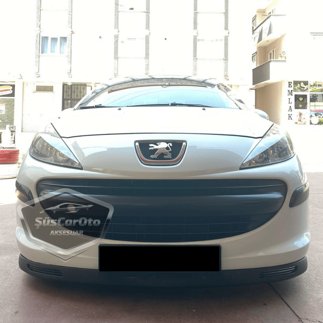 Peugeot 207 2006-2014 Compatible Labio Universal V2 Laguna Flexible Delantero de 2 Piezas Labio Delantero Deflector de Parachoques Faldón Delantero