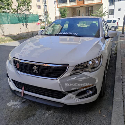 Spoiler delantero flexible universal Astra H para Peugeot 301 2012-2021, labio de parachoques delantero de 2 piezas, extensión de parachoques delantero