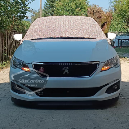 Spoiler delantero flexible universal Astra H para Peugeot 301 2012-2021, labio de parachoques delantero de 2 piezas, extensión de parachoques delantero