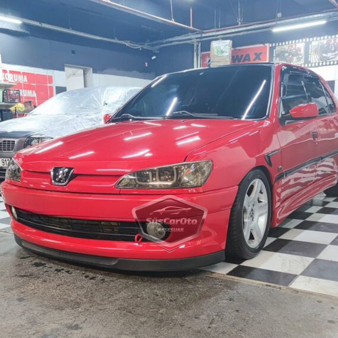 Labio delantero flexible universal para Peugeot 306 1993-2002 compatible con Astra H Lip, 2 piezas, guardabarros de parachoques delantero