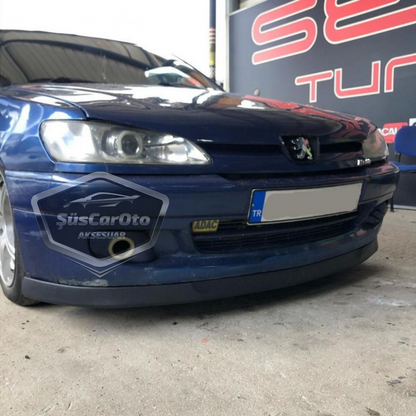 Labio delantero flexible universal para Peugeot 306 1993-2002 compatible con Astra H Lip, 2 piezas, guardabarros de parachoques delantero