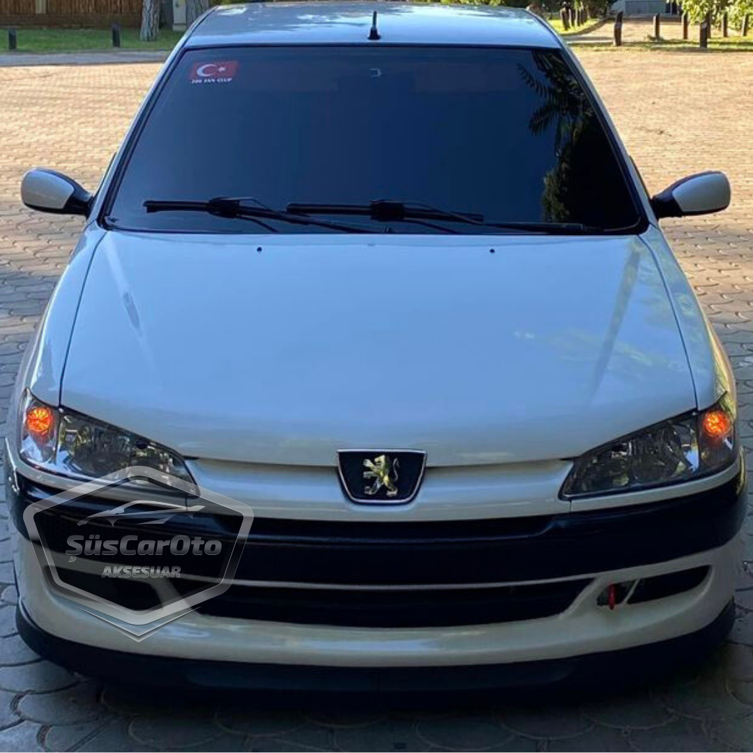 Labio delantero flexible universal para Peugeot 306 1993-2002 compatible con Astra H Lip, 2 piezas, guardabarros de parachoques delantero