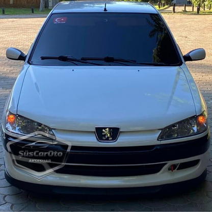 Labio delantero flexible universal para Peugeot 306 1993-2002 compatible con Astra H Lip, 2 piezas, guardabarros de parachoques delantero