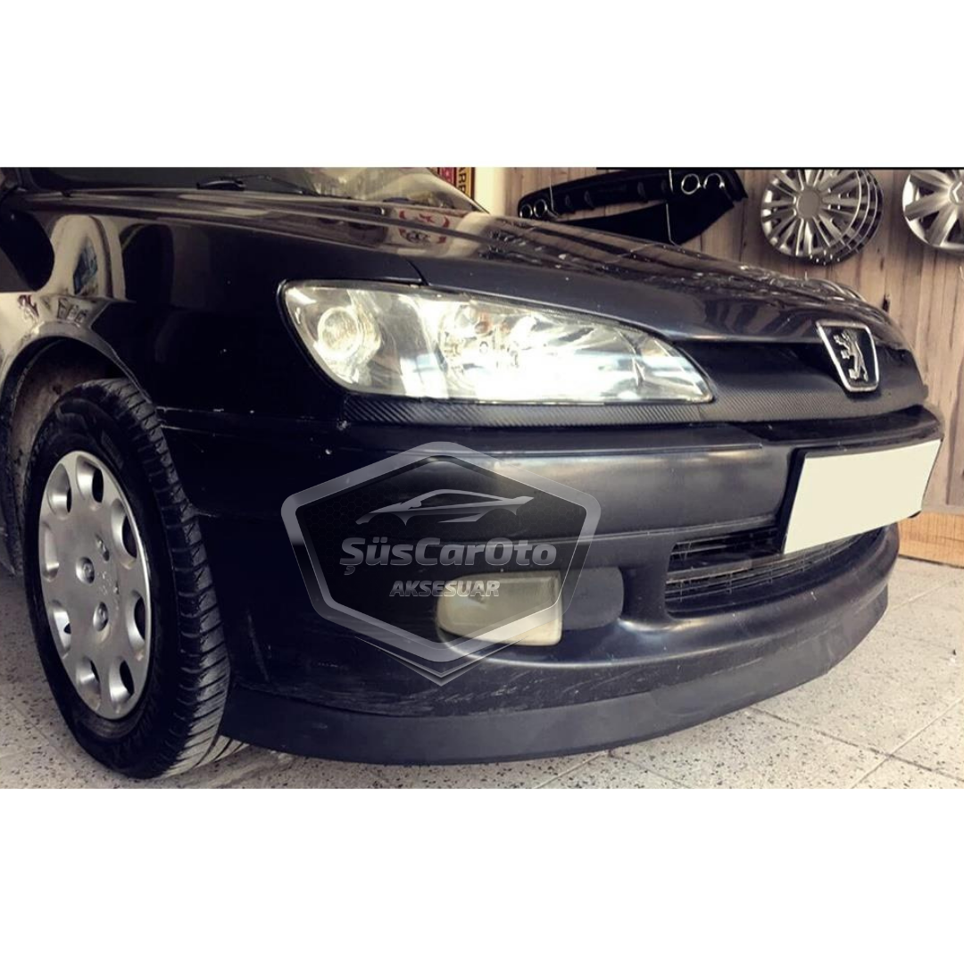 Labio delantero flexible universal para Peugeot 306 1993-2002 compatible con Astra H Lip, 2 piezas, guardabarros de parachoques delantero
