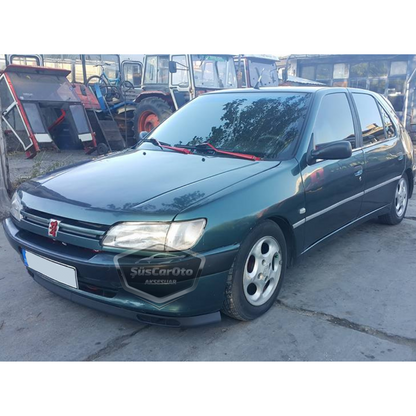 Faldón Universal Flexible Laguna Lip Compatible con Peugeot 306 1993-2002, 2 Piezas, Complemento Inferior de Parachoques, Deflector Frontal, Aleta de Barro