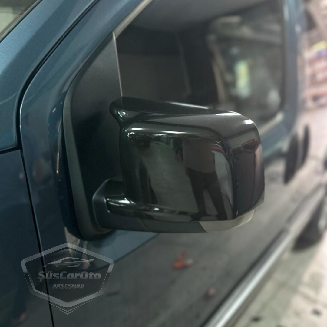 Cubierta de espejo de murciélago Batman compatible con Peugeot Bipper 2008-2022, plástico ABS negro piano