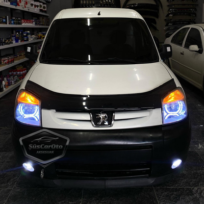 Peugeot Partner 2 2002-2008 Compatible Labio Delantero Flexible Astra H Universal 2 Piezas Bajo Paragolpes Protector Bajo Paragolpes Adicional