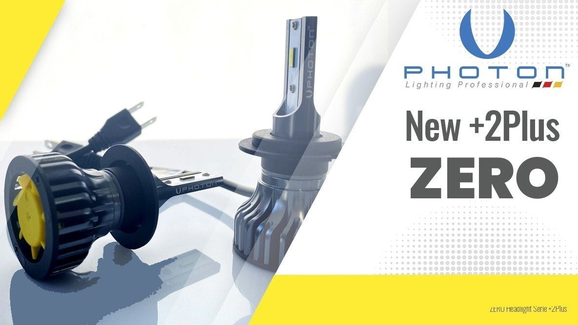 Photon Zero +2 Plus Nueva Generación Mini CSP LED Xenón Efecto Rayo con Refrigeración Slim Xenón 6000K H11
