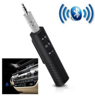 Polygold Kit de coche Bluetooth con entrada auxiliar, transmisor y micrófono inalámbrico