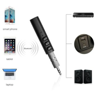 Polygold Kit de coche Bluetooth con entrada auxiliar, transmisor y micrófono inalámbrico