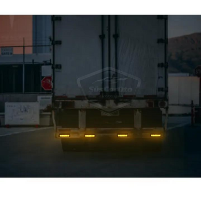 Profesyonel 6 Led Panjur İçi Tavan Tepe Çakar Lamba 4 lü Turuncu Ayaklı 12/24 Volt Off Road Ambulans İtfaiye Kurtarıcı Motosiklet Çakar Lamba İkaz Lambası Metal 9 Modlu Uyarı Işığı