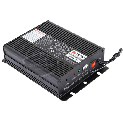 Sirena de policía profesional, sirena potente con control remoto inalámbrico, bocina, megáfono con micrófono, metal, 200W, 12V, AS920
