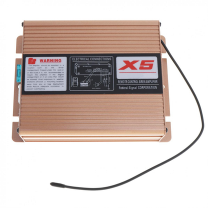 Sirena de policía profesional, potente bocina de sirena con control remoto, micrófono y megáfono, metal, 200 W, 12 V.