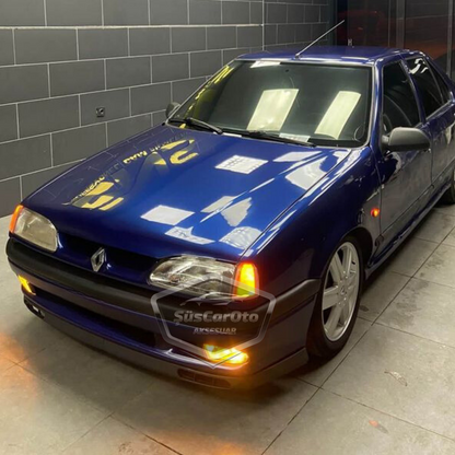 Renault 19 Europa 1994-2001 compatible labio universal flexible para Laguna, labio delantero, 2 piezas, alerón inferior de parachoques, alerón delantero