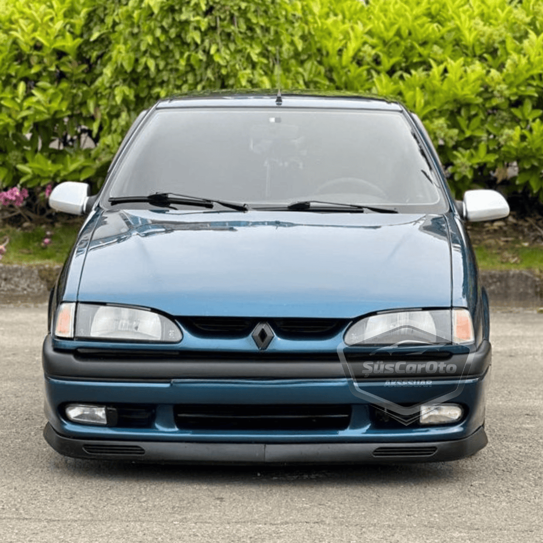 Compatible con Renault 19 Europa 1994-2001, labio universal flexible V2 Laguna de 2 piezas para parachoques delantero, alerón inferior, aleta de barro y extensión delantera.