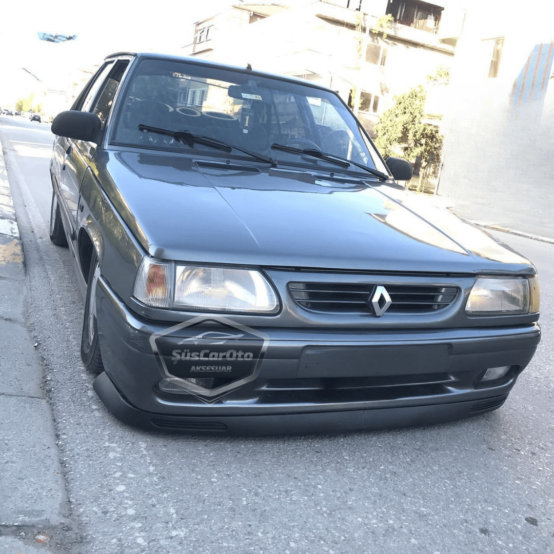 Lip Delantero Flexible V2 Laguna Universal Compatible con Todos los Modelos de Renault 9-11 Broadway Fairway Spring Flash, 2 Piezas, Spoiler Inferior de Parachoques, Guardabarros, Añadido Delantero