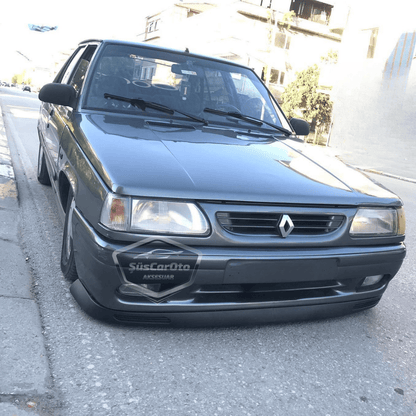 Lip Delantero Flexible V2 Laguna Universal Compatible con Todos los Modelos de Renault 9-11 Broadway Fairway Spring Flash, 2 Piezas, Spoiler Inferior de Parachoques, Guardabarros, Añadido Delantero