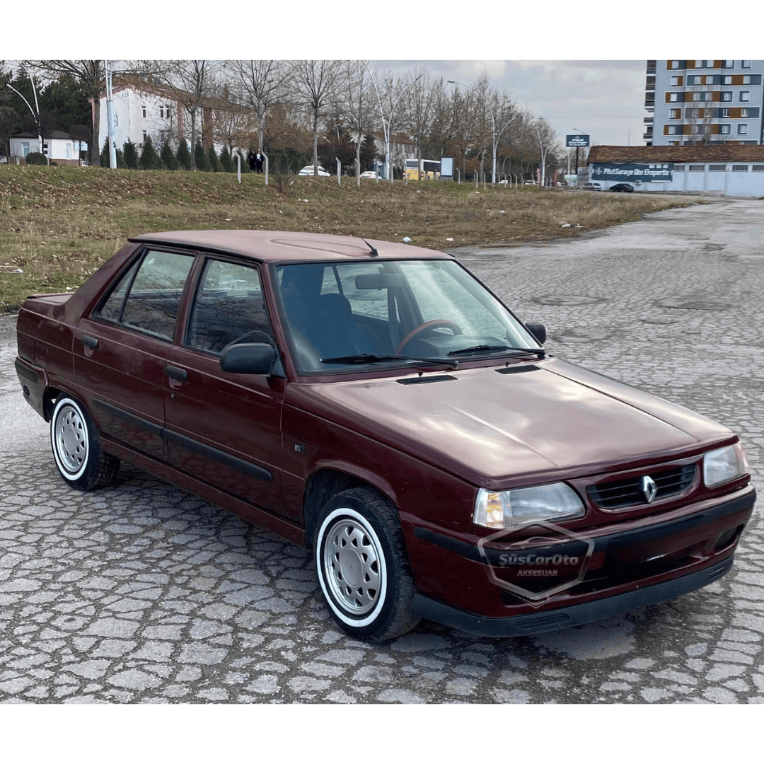 Lip Delantero Flexible V2 Laguna Universal Compatible con Todos los Modelos de Renault 9-11 Broadway Fairway Spring Flash, 2 Piezas, Spoiler Inferior de Parachoques, Guardabarros, Añadido Delantero