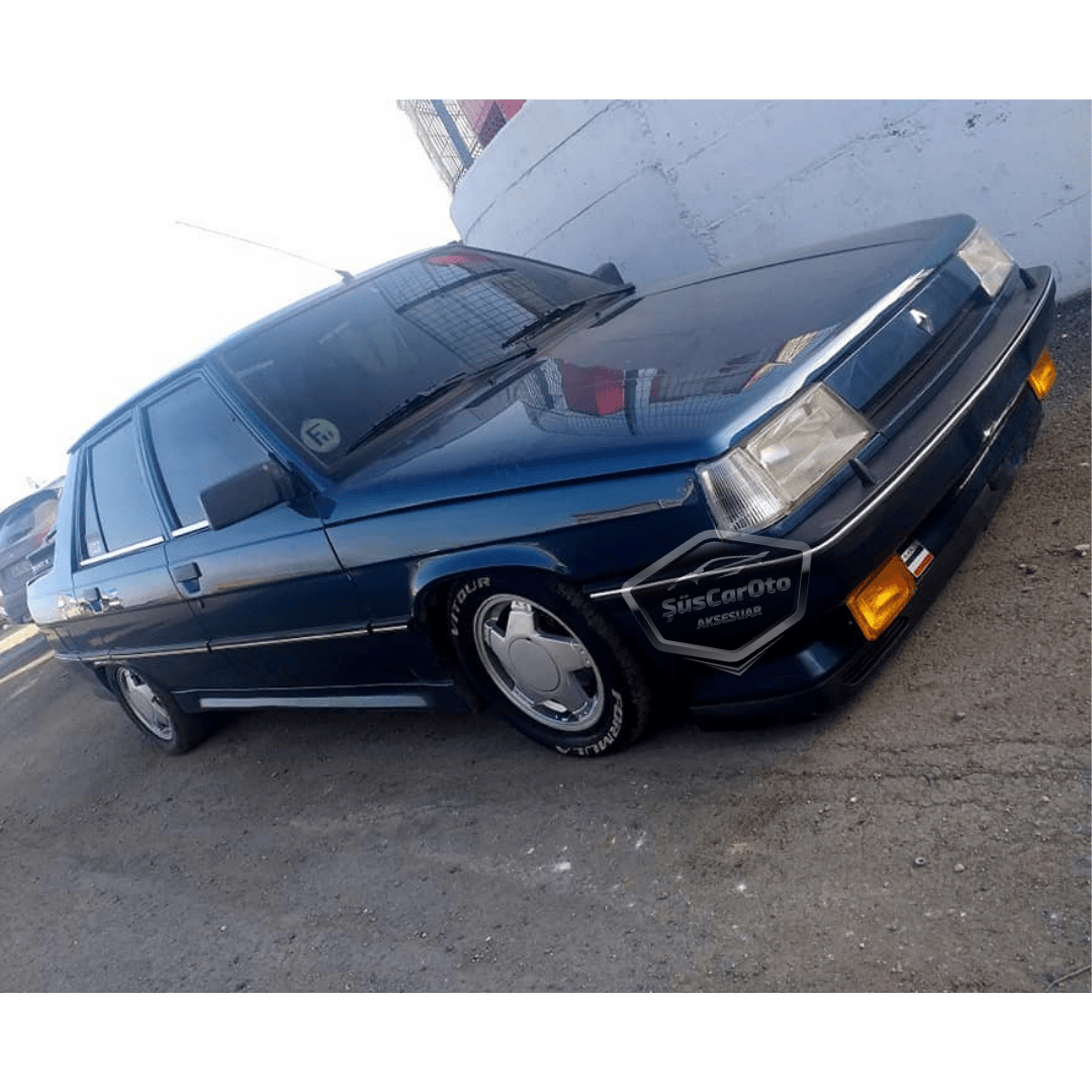 Lip Delantero Flexible V2 Laguna Universal Compatible con Todos los Modelos de Renault 9-11 Broadway Fairway Spring Flash, 2 Piezas, Spoiler Inferior de Parachoques, Guardabarros, Añadido Delantero