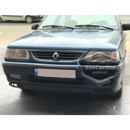 Compatible con Renault 9-11 Broadway Fairway Universal Laguna Lip Flexible Alerón Delantero 2 Piezas Bajo Paragolpes Labio Aleta Guardabarros Delantero