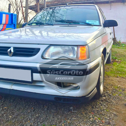 Compatible con Renault 9-11 Broadway Fairway Universal Laguna Lip Flexible Alerón Delantero 2 Piezas Bajo Paragolpes Labio Aleta Guardabarros Delantero