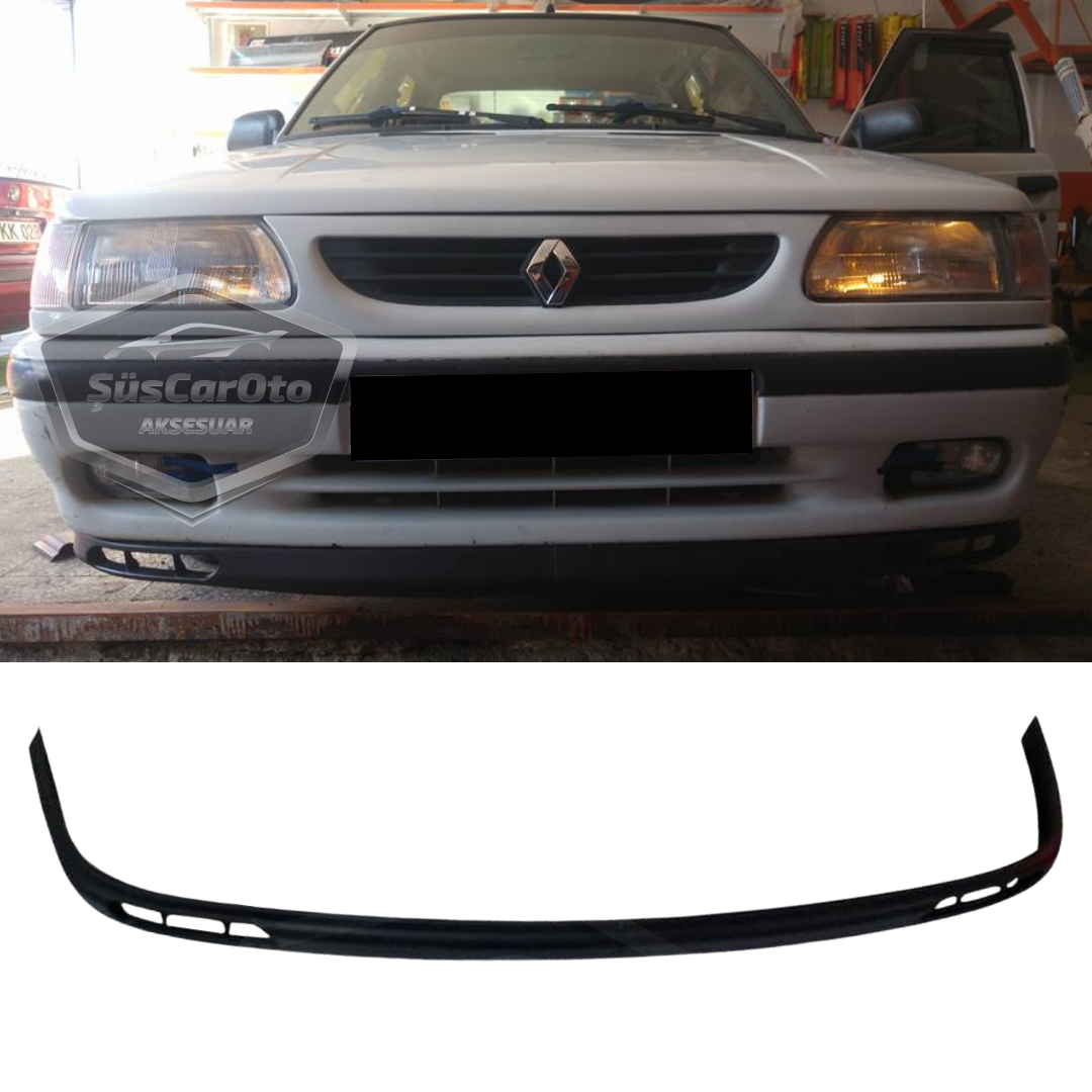 Compatible con Renault 9-11 Broadway Fairway Universal Laguna Lip Flexible Alerón Delantero 2 Piezas Bajo Paragolpes Labio Aleta Guardabarros Delantero