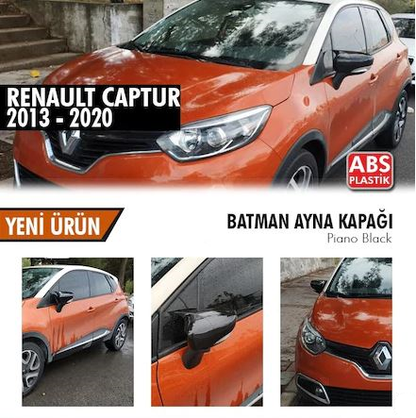 Renault Captur 2013-2017 Tapa de Espejo Retrovisor de Murciélago Piano Black Plástico ABS