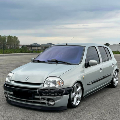 Renault Clio Symbol Hb&Sedan 1998-2002 Compatible con Astra H lip Universal Flexible Alerón Delantero de 2 Piezas para Parachoques Delantero