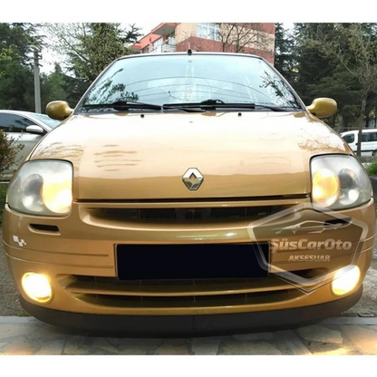 Renault Clio Symbol Hb&Sedan 1998-2002 Compatible con Astra H lip Universal Flexible Alerón Delantero de 2 Piezas para Parachoques Delantero