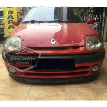 Renault Clio Symbol Hb&Sedan 1998-2002 Compatible con Astra H lip Universal Flexible Alerón Delantero de 2 Piezas para Parachoques Delantero