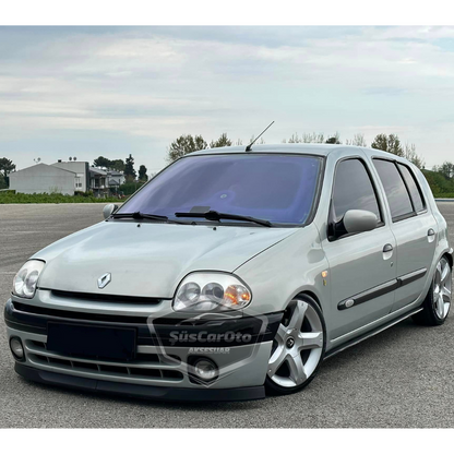 Renault Clio Symbol Hb&Sedan 1998-2002 Compatible con Astra H lip Universal Flexible Alerón Delantero de 2 Piezas para Parachoques Delantero