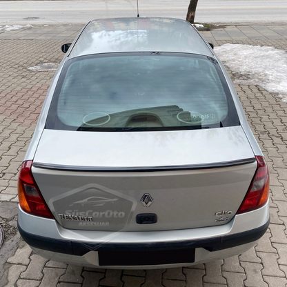 Spoiler de maletero de techo para Renault Clio 2 Symbol 1998-2008 Sedan, moldura de maletero, color negro piano brillante