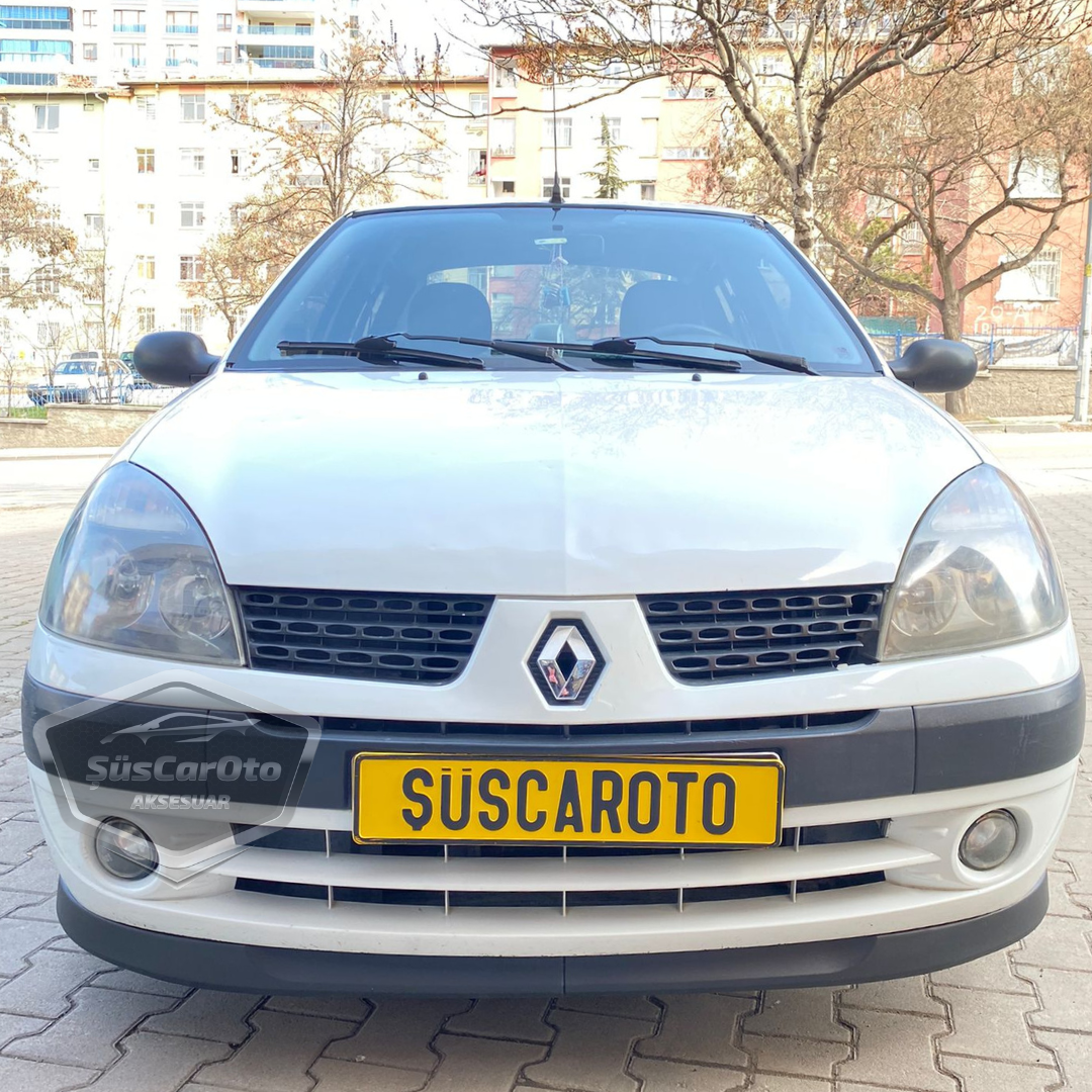 Renault Clio 2 Symbol Hb&Sedan 1998-2008 compatible labio universal Astra H flexible labio delantero de 2 piezas, parte inferior del parachoques, faldón delantero