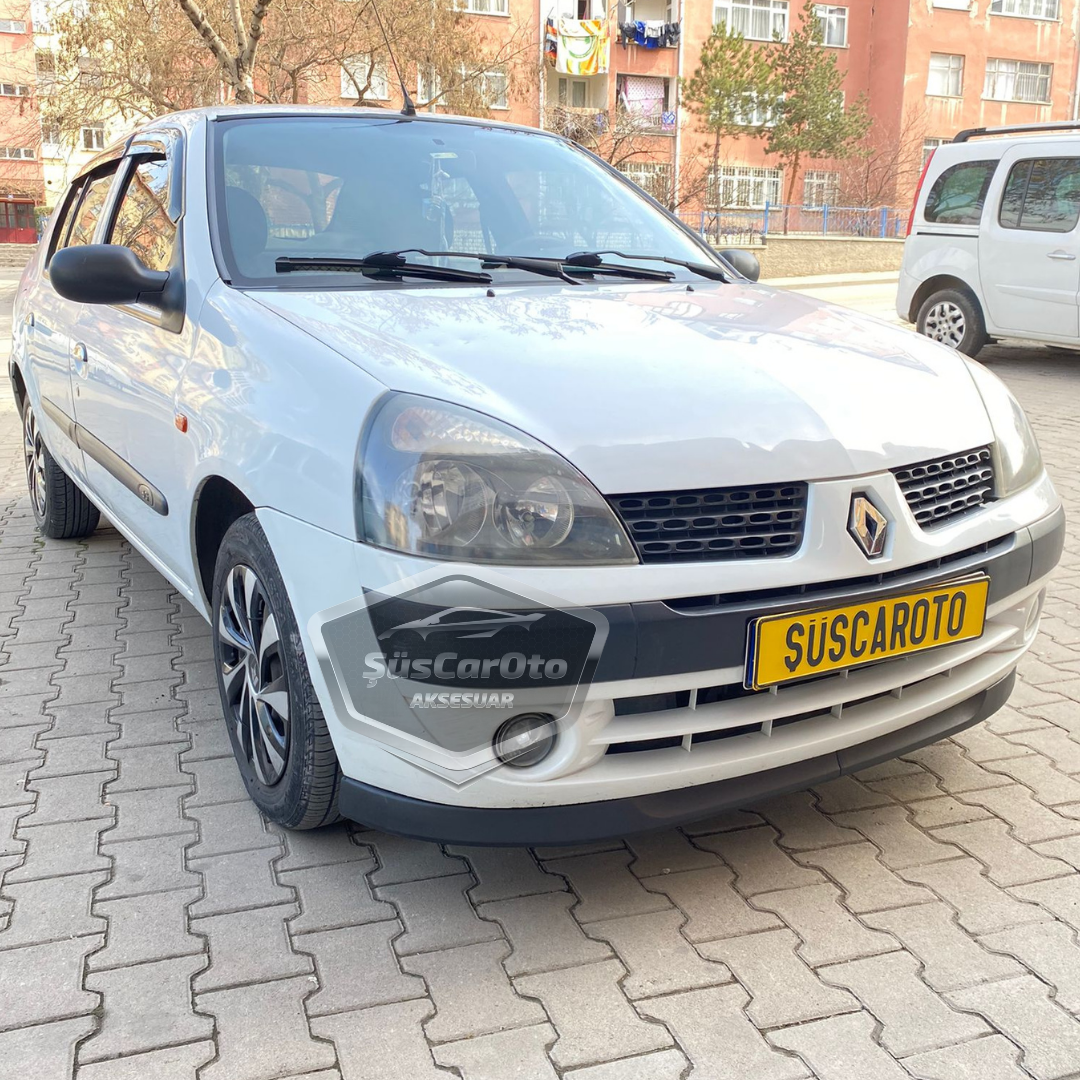 Renault Clio 2 Symbol Hb&Sedan 1998-2008 compatible labio universal Astra H flexible labio delantero de 2 piezas, parte inferior del parachoques, faldón delantero