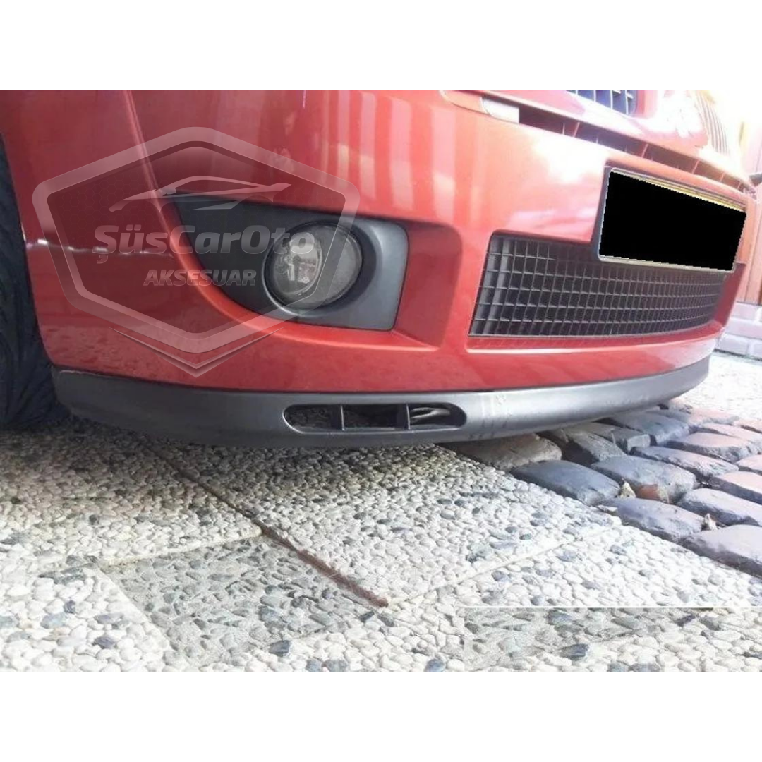 Renault Clio 2 Symbol Hb&Sedan 1998-2008 Compatible Universal Laguna Lip Labio Delantero Flexible 2 Piezas Extensión Delantera del Parachoques Faldón Delantero