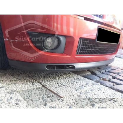 Renault Clio 2 Symbol Hb&Sedan 1998-2008 Compatible Universal Laguna Lip Labio Delantero Flexible 2 Piezas Extensión Delantera del Parachoques Faldón Delantero