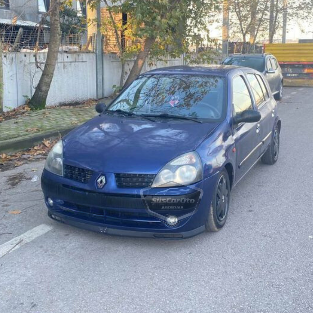 Renault Clio 2 Symbol Hb&Sedan 1998-2008 Compatible Universal Laguna Lip Labio Delantero Flexible 2 Piezas Extensión Delantera del Parachoques Faldón Delantero