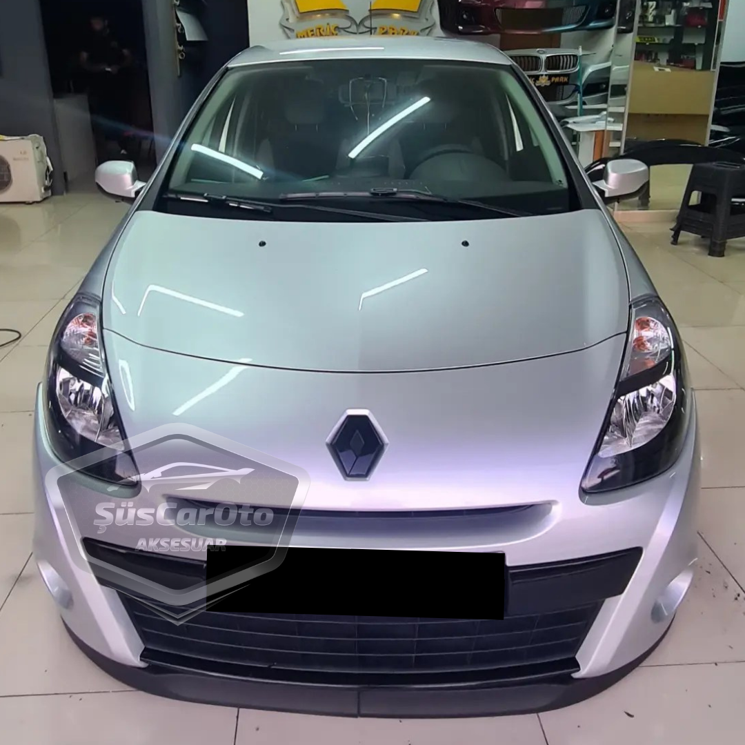 Renault Clio 3 2005-2013 Compatible Universal Astra H Lip Flexible Labio Delantero 2 Piezas Bajo Parachoques Lengüeta Guardabarros Adicional Delantero
